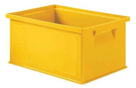 SCHAEFER 1463.130906YL1 SOLID WALL STACKING CONTAINER 13X9X6 YLW