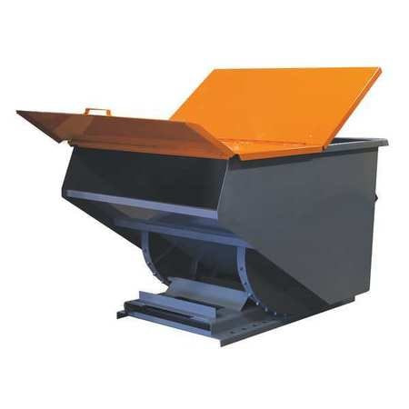 GRAINGER GLOBAL SOURCING 30033 YELLOW HOPPER LID YELLOW FITS 81 CU FT.