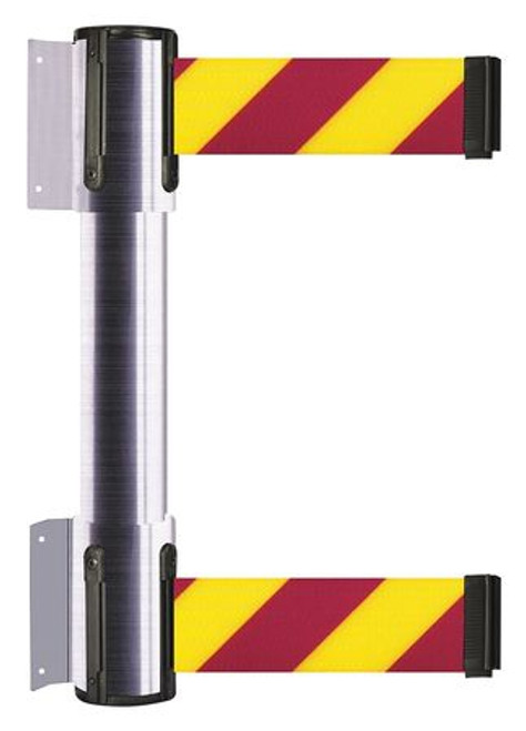 TENSATOR 896T2-1S-STD-D5X-C BELT BARRIER 7-1/2FT MAGENTA/YELLOW DIAG
