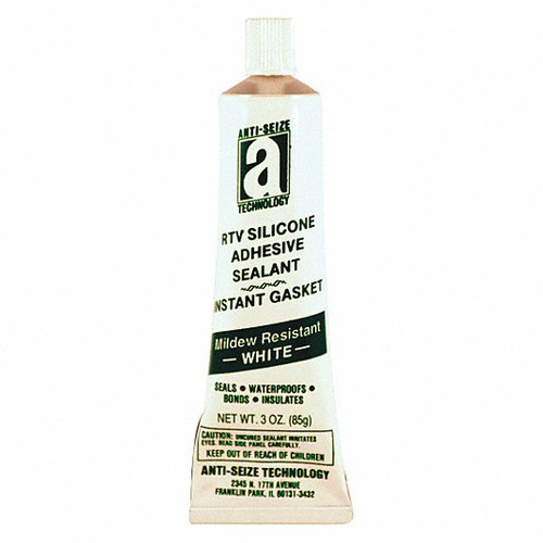ANTI-SEIZE 27034 RTV SILICONE SEALANT 3 OZ TUBE WHITE ANTI-SEIZE 27034 RTV SILICONE SEALANT 3 OZ TUBE WHITE