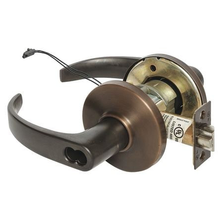 STANLEY SECURITY 9KW37DEU14DS3613 LEVER STORERM CURVED ELECTRICAL OXIDIZED