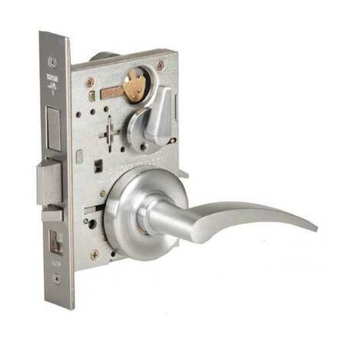 BEST 45H7AB17LH626 GRADE 1 OFFICE MORTISE LOCK, 17L LEVER, 