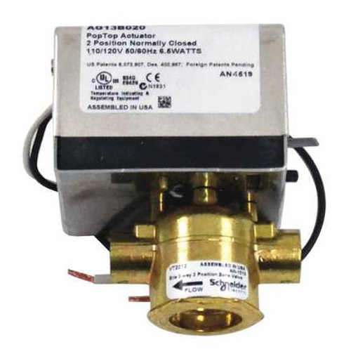 ERIE VT2212G13B020 VALVE BODY 2 WAY 1/2 IN. WITH ACTUATOR