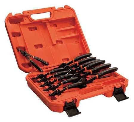 WESTWARD 33HD61 SNAP RING PLIERS SET 12 PCS. 9IN. L