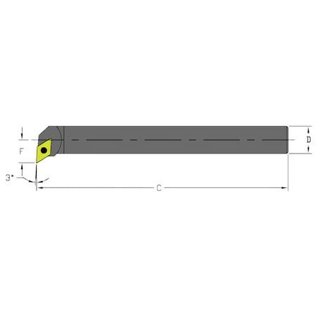 ULTRA-DEX USA D08R SDUCR2 BORING BAR D08R SDUCR2