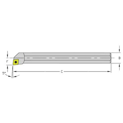 ULTRA-DEX USA HM10Q SCLPR2 INDEXABLE BORING BAR 0.7600 HEAVY METAL