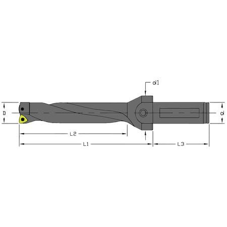 ULTRA-DEX USA UD-1187-4D-100 INDEXABLE DRILL UD-1187-4D-100