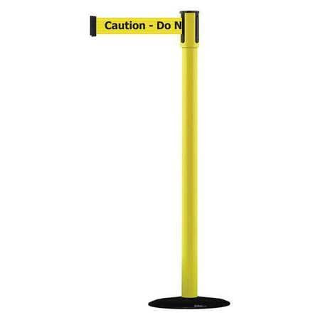 TENSABARRIER 890B-33-35-33-MAX-NO-YAX-C SLIMLINE POST YELLOW AND BLACK
