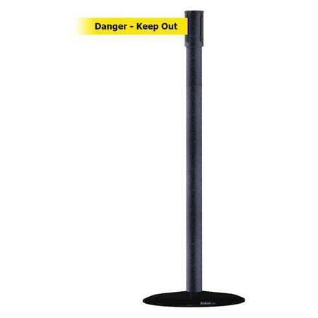 TENSABARRIER 890B-33-89-89-MAX-NO-YDX-C SLIMLINE POST BLACK WRINKLE BASIC 14 FT.