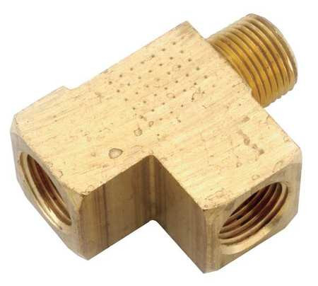 GRAINGER GLOBAL SOURCING 706127-04 TEE BRASS 1/4 IN. MNPT X FPT