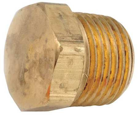 GRAINGER GLOBAL SOURCING 706121-04 HEX HEAD PLUG BRASS 1/4 IN.