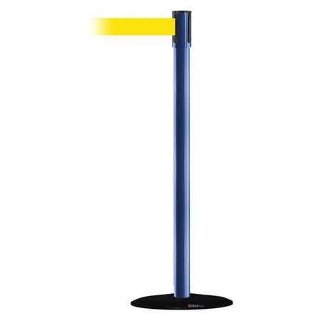 TENSABARRIER 890B-33-23-23-MAX-NO-Y5X-C SLIMLINE POST YELLOW BLUE POST FINISH