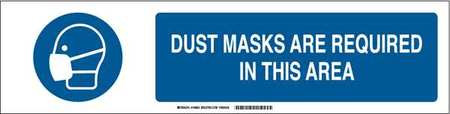 BRADY SPC ABSORBENTS 140803 SLIDER INSERT DUST MASKS REQUIRED 6 IN H