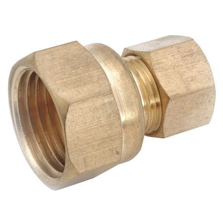GRAINGER GLOBAL SOURCING 700066-0604 CONNECTOR,LL BRASS,COMPXF,3/8INX1/4IN