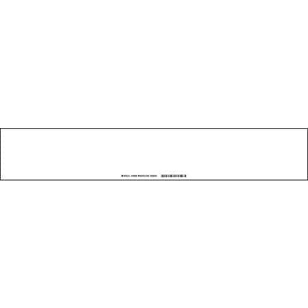 BRADY SPC ABSORBENTS 140806 SIGN SLIDER INSERT,4X23 7/8IN,WHITE,ALUM