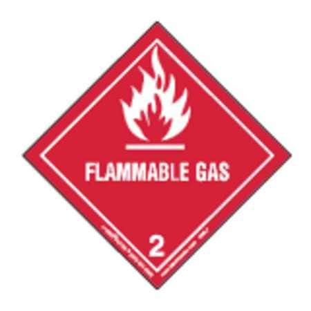LABELMASTER HML7 FLAMMABLE GAS LBL 100MMX100MM PAPER 500