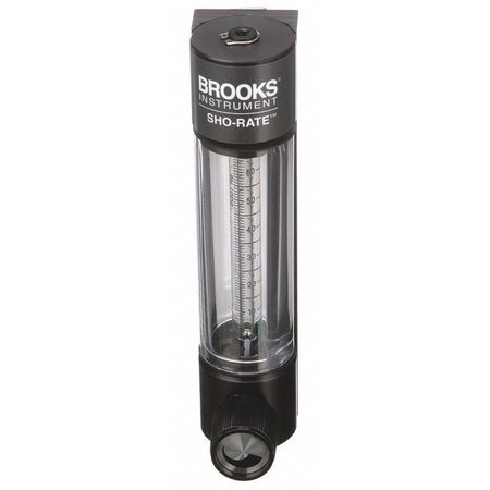 BROOKS 1250AR6031MRSVV FLOWMETER FLOW RANGE @ CCM OF AIR 0-400