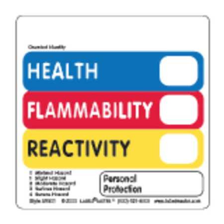 LABELMASTER AV501 HAZCOM LABEL 2INX2IN VINYL 500 LABELS