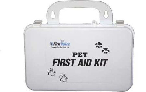 FIRST VOICE PET01 PET FIRST AID KIT 64 COMPONENTS