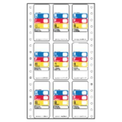 LABELMASTER ACL503 HAZCOM LABEL 1-1/4INX2-7/8IN PAPER 500