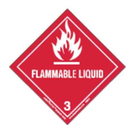 LABELMASTER HML6C FLAMMABLE LIQUID LABEL 100X100MM PK100
