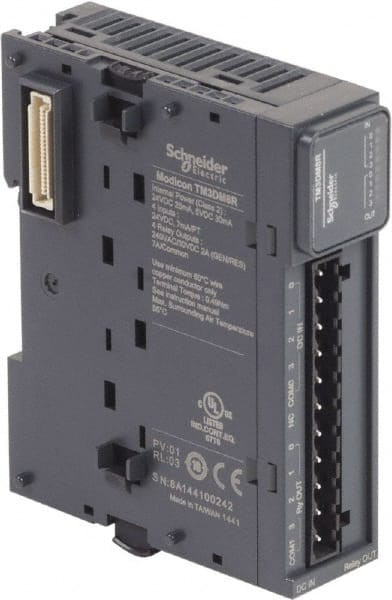 SCHNEIDER ELECTRIC TM3DM8R EXT MODULE,TM3,4 INPUTS,4 OUTPUTS,24VDC