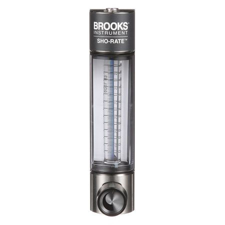BROOKS 1250AR6071MRSVV FLOWMETER,FLOW RANGE @ CCM OF AIR 0-6000