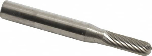 SGS PRO 12125 CARBIDE BUR CYL END RADIUS 3/16IN SINGLE