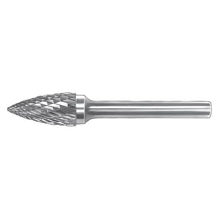 SGS PRO 13875 CARBIDE BUR TREE POINTED 5/16IN SINGLE
