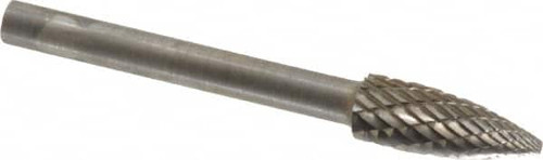 SGS PRO 14278 CARBIDE BUR TREE POINTED 3/16IN DOUBLE