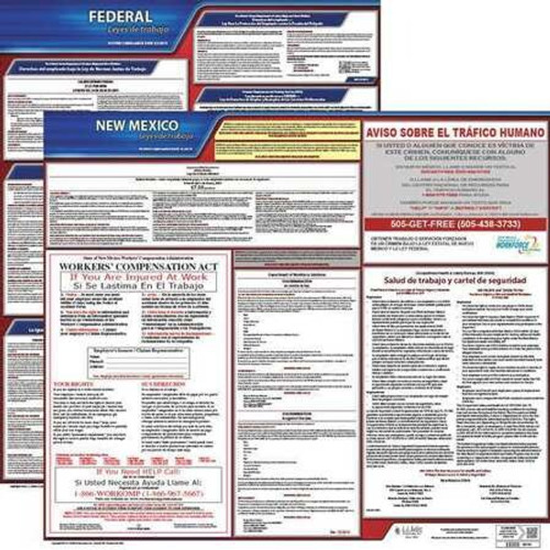 JJ KELLER 200-NM-3 LABOR LAW POSTER FED/STA NM SP 20INH 3YR