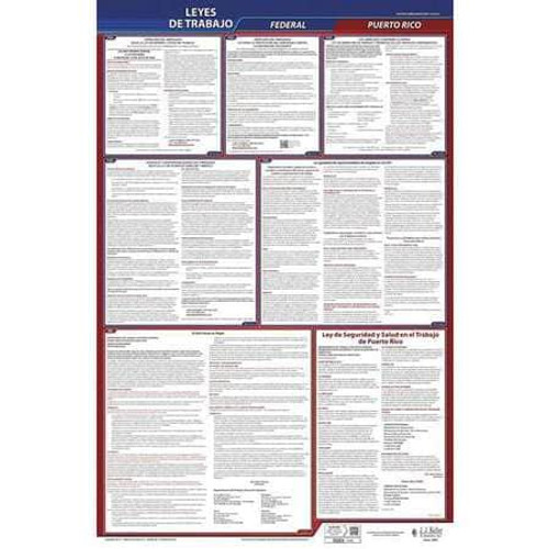 JJ KELLER 400-PR LABOR LAW POSTER FED/STA PR SP 40WX26INH JJ KELLER 400-PR LABOR LAW POSTER FED/STA PR SP 40WX26INH