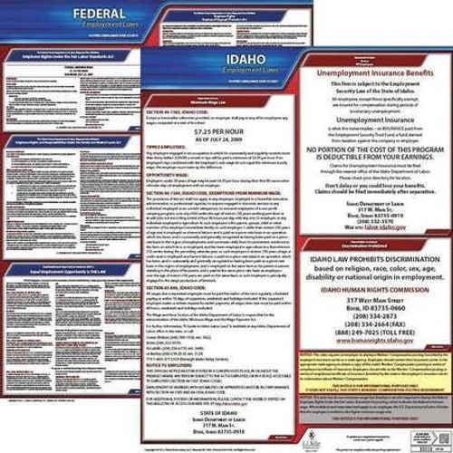JJ KELLER 100-ID-3 LABORLAW POSTER FED/STA ID ENG 20INH 3YR