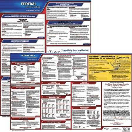 JJ KELLER 200-MD-1 LABOR LAW POSTER FED/STA MD SP 20INH 1YR