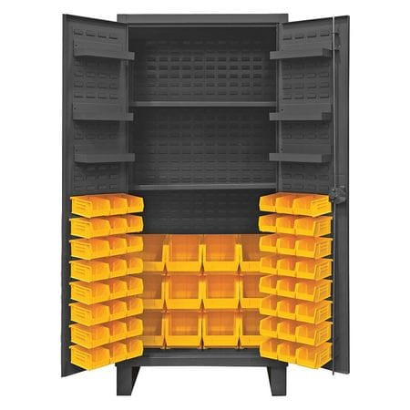 DURHAM MFG CO HDC36-60-2S6D95 2 SHELF 60 BIN STORAGE CABINET