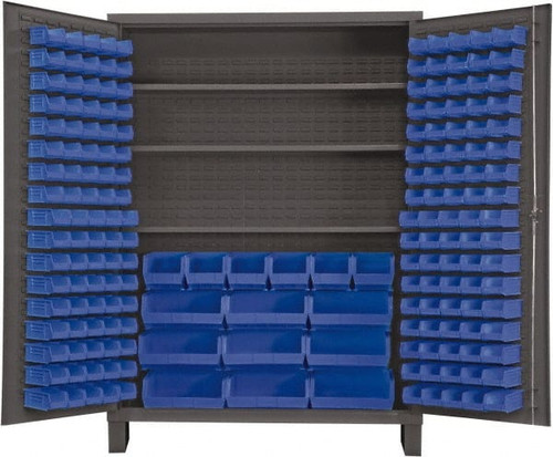 DURHAM MFG CO SSC-185-3S-5295 3 SHELF 185 BIN STORAGE CABINET