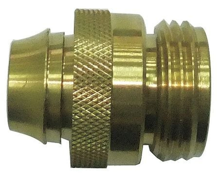 WESTWARD 20KP38 HOSE CONNECTOR MALE BRASS 100 PSI