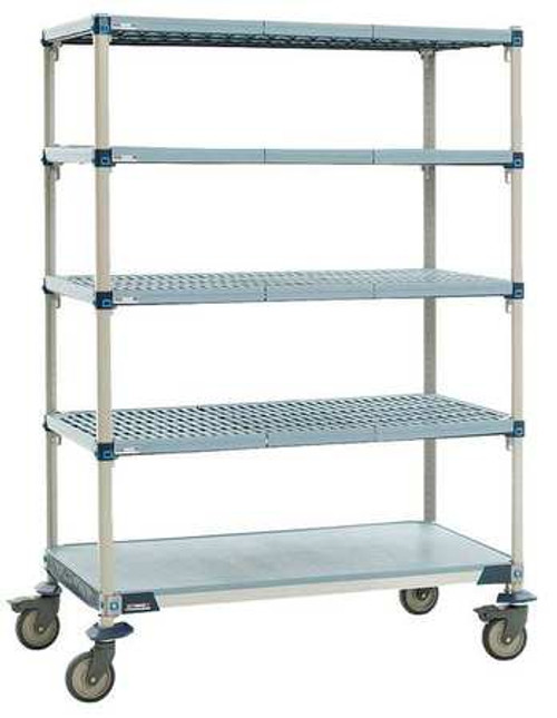 METRO 5Q357EG3 UTILITY CART MICROBAN 48X18X80 5 SHELF