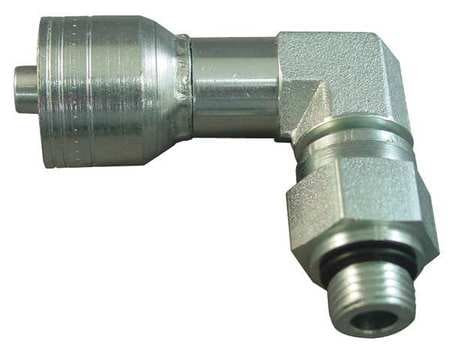 EATON 1AA8SBB8 CRIMP FITTING,90 DEG.,1/2" ID,3/4",MORB