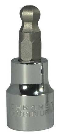 WESTWARD 20XA15 SOCKET BIT 3/8 IN DR 7MM BALL HEX