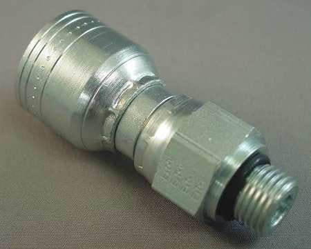 EATON 1AA8SB8 CRIMP FITTING,1/2" I.D.,3/4",M,ORB