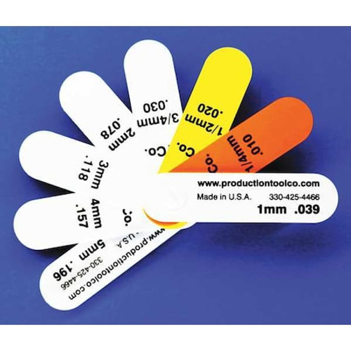 ASSEMBLY TOOL S - 8 FEELER GAUGE 0.649 IN THICK 3 IN L BLADE