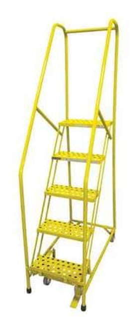 COTTERMAN 1005R1820A1E10B4C2P6 ROLLING LADDER STEEL 80IN. H. YELLOW