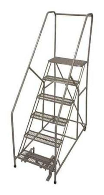 COTTERMAN 1206R3232A1E24B4C1P6 ROLLING LADDER STEEL 90IN. H. GRAY