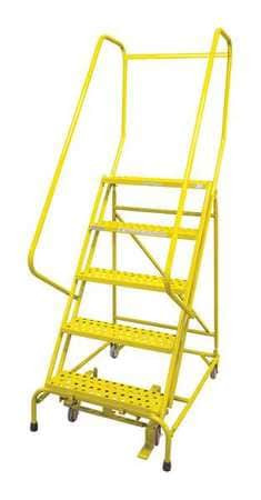 COTTERMAN 1005R2630A3E10B4C2P6 ROLLING LADDER STEEL 80IN. H. YELLOW