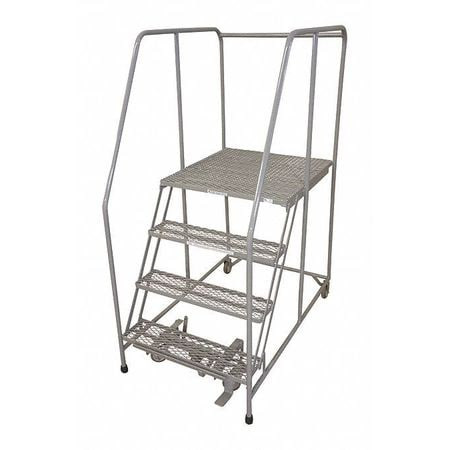 COTTERMAN 1504R3232A1E30B4W4C1P6 ROLLING LADDER STEEL 70IN. H. GRAY