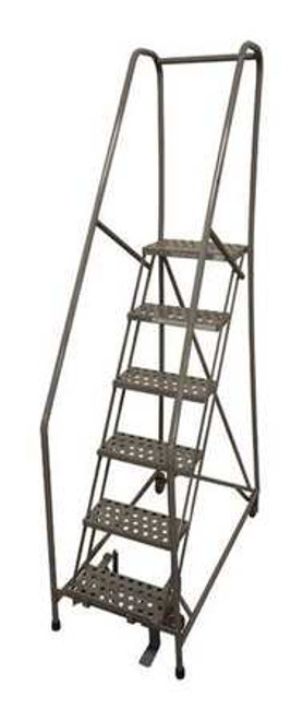 COTTERMAN 1006R1824A6E10B4AC1P6 ROLLING LADDER STEEL 90IN. H. GRAY