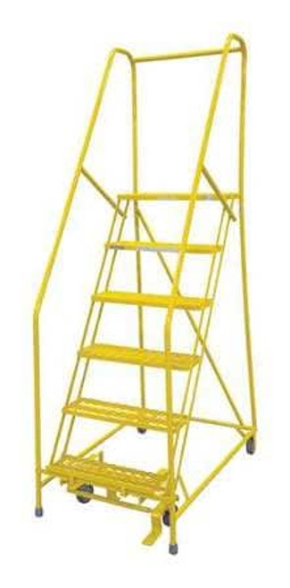 COTTERMAN 1006R2630A1E10B4C2P6 ROLLING LADDER STEEL 90IN. H. YELLOW