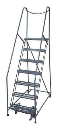 COTTERMAN 1007R2630A3E20B4D3C1P6 ROLLING LADDER STEEL 100IN. H. GRAY