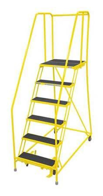 COTTERMAN 1006R2630A2E10B4C2P6 ROLLING LADDER STEEL 90IN. H. YELLOW
